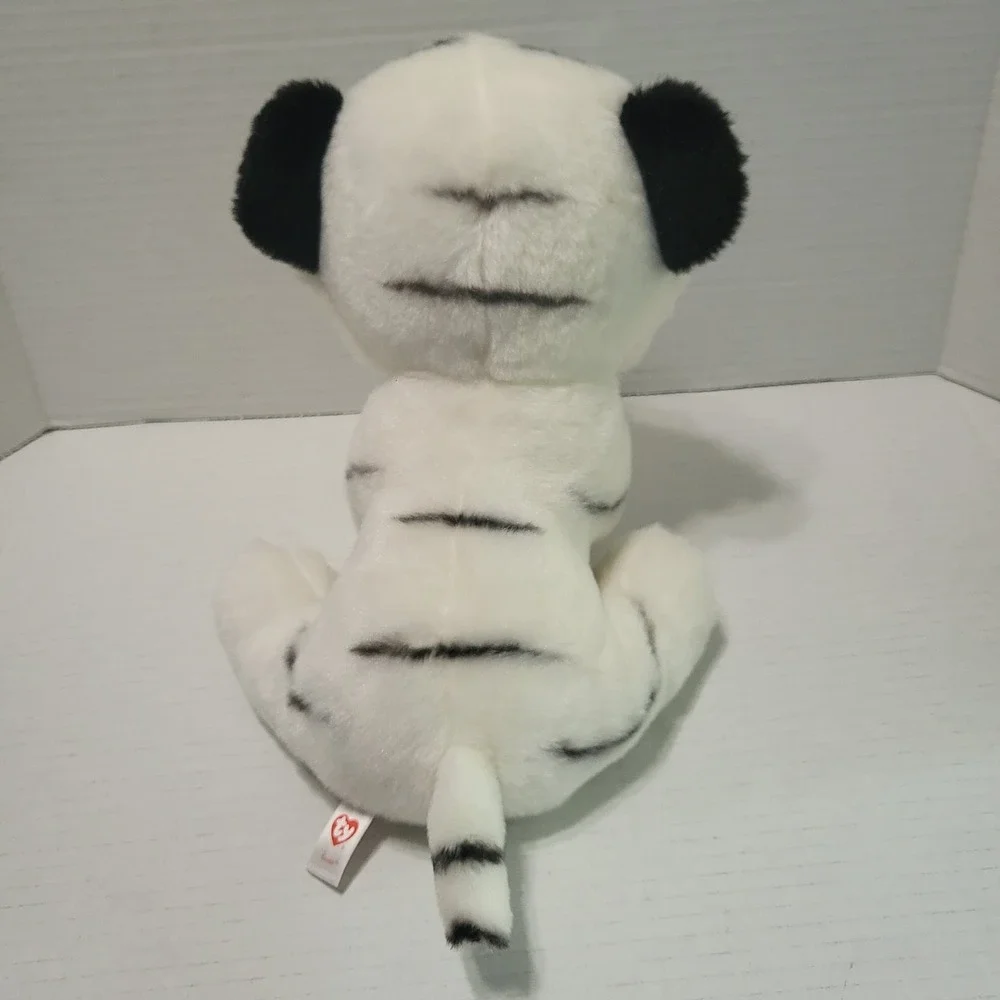 TY Classic Velvety Tundra White Baby Tiger 10
